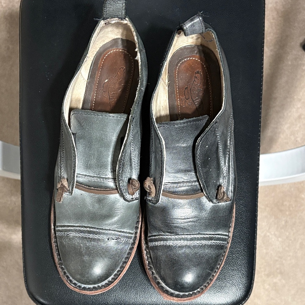 Freebird Mable. Stylish Black Leather Oxford Shoes - Picture 3 of 9